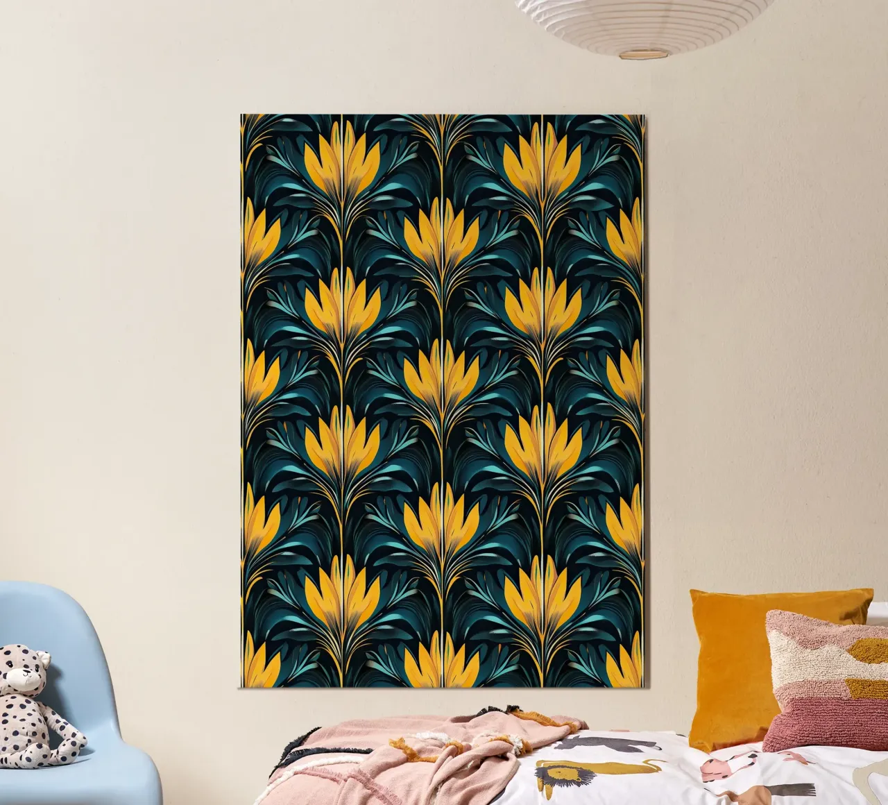 Deco Dawn: Elegance in Motion alluminio dibond da Nikis Art Studio