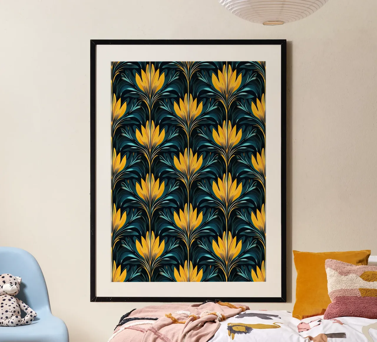 Deco Dawn: Elegance in Motion poster da Nikis Art Studio