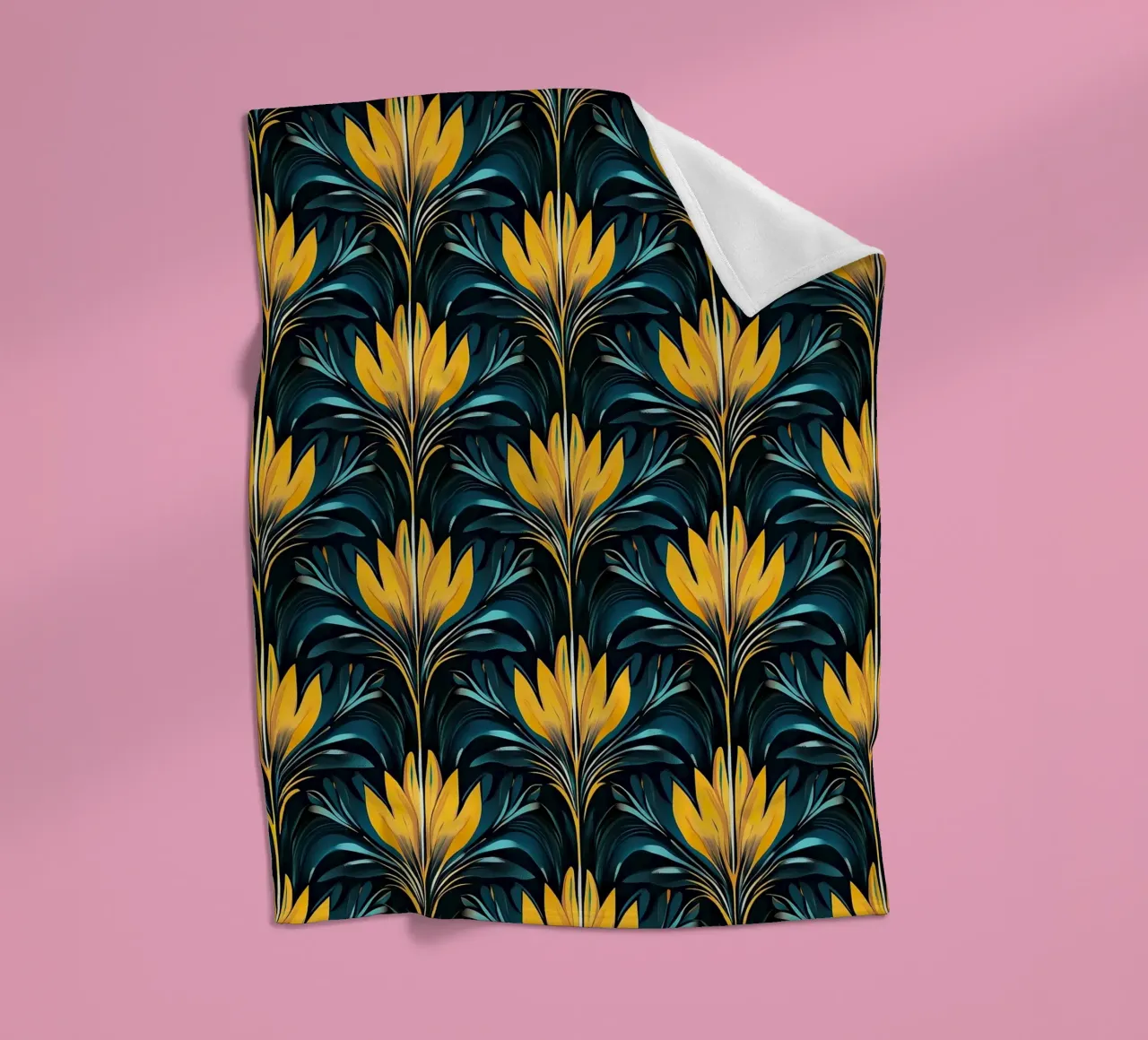 Deco Dawn: Elegance in Motion coperta in pile da Nikis Art Studio