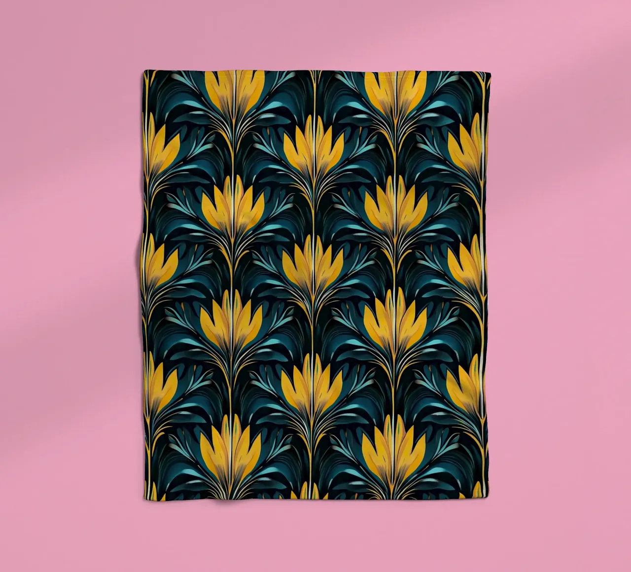 Deco Dawn: Elegance in Motion coperta in pile da Nikis Art Studio