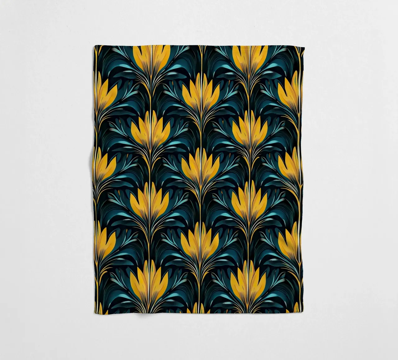 Deco Dawn: Elegance in Motion coperta in pile da Nikis Art Studio