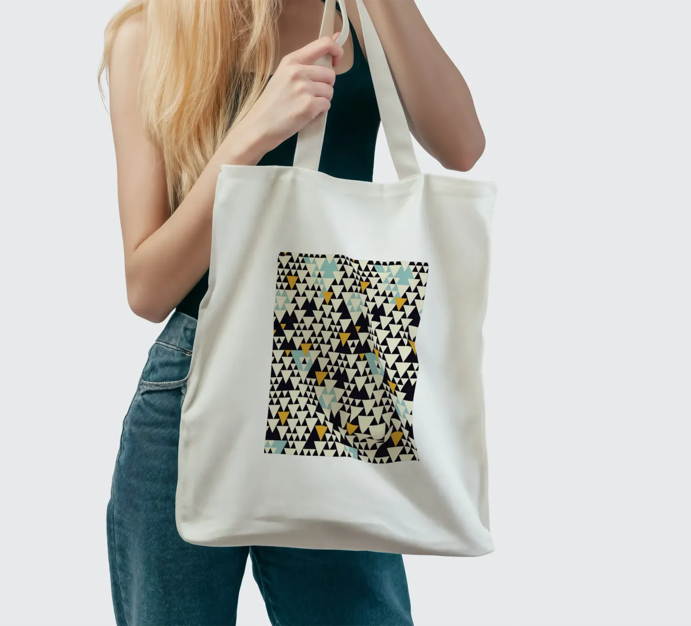 Pattern 3 borsa in juta da Florent Bodart