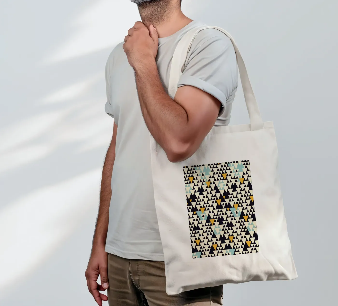 Pattern 3 borsa in juta da Florent Bodart