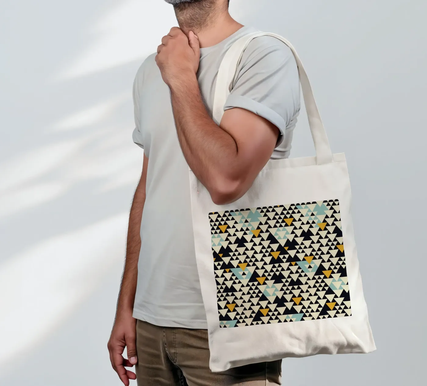 Pattern 3 borsa in juta da Florent Bodart