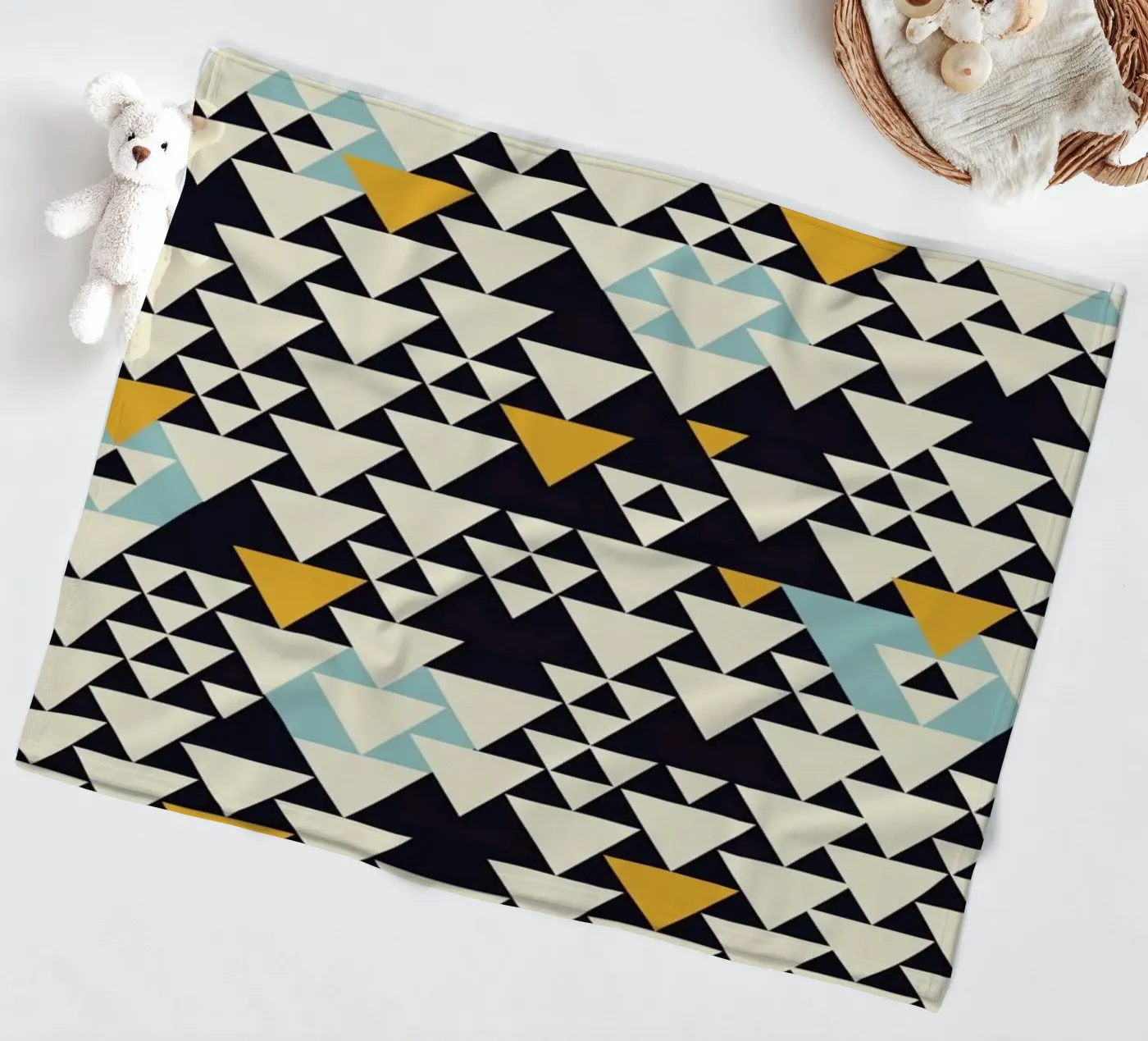 Pattern 3 fleece blanket by Florent Bodart