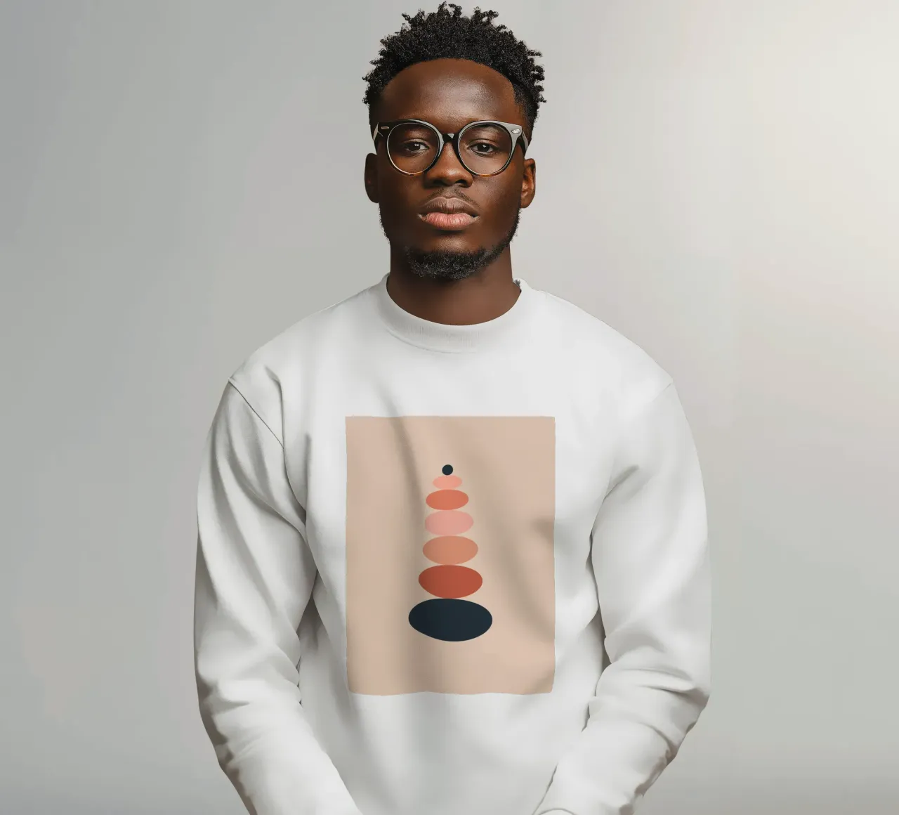 Stacked oval shapes felpa da LisaArtes