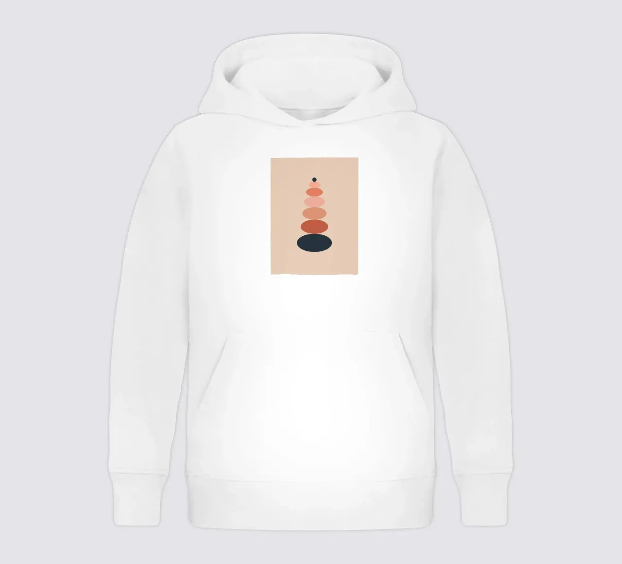 Stacked oval shapes felpa bambino con cappuccio da LisaArtes
