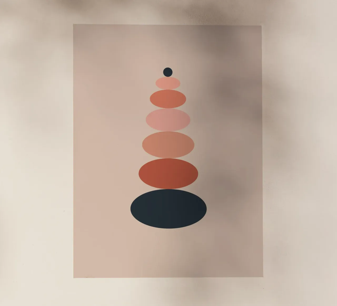 Stacked oval shapes pellicola backlit da LisaArtes