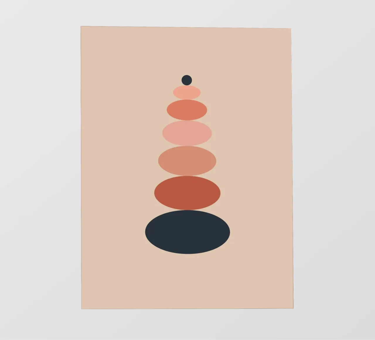 Stacked oval shapes pellicola backlit da LisaArtes