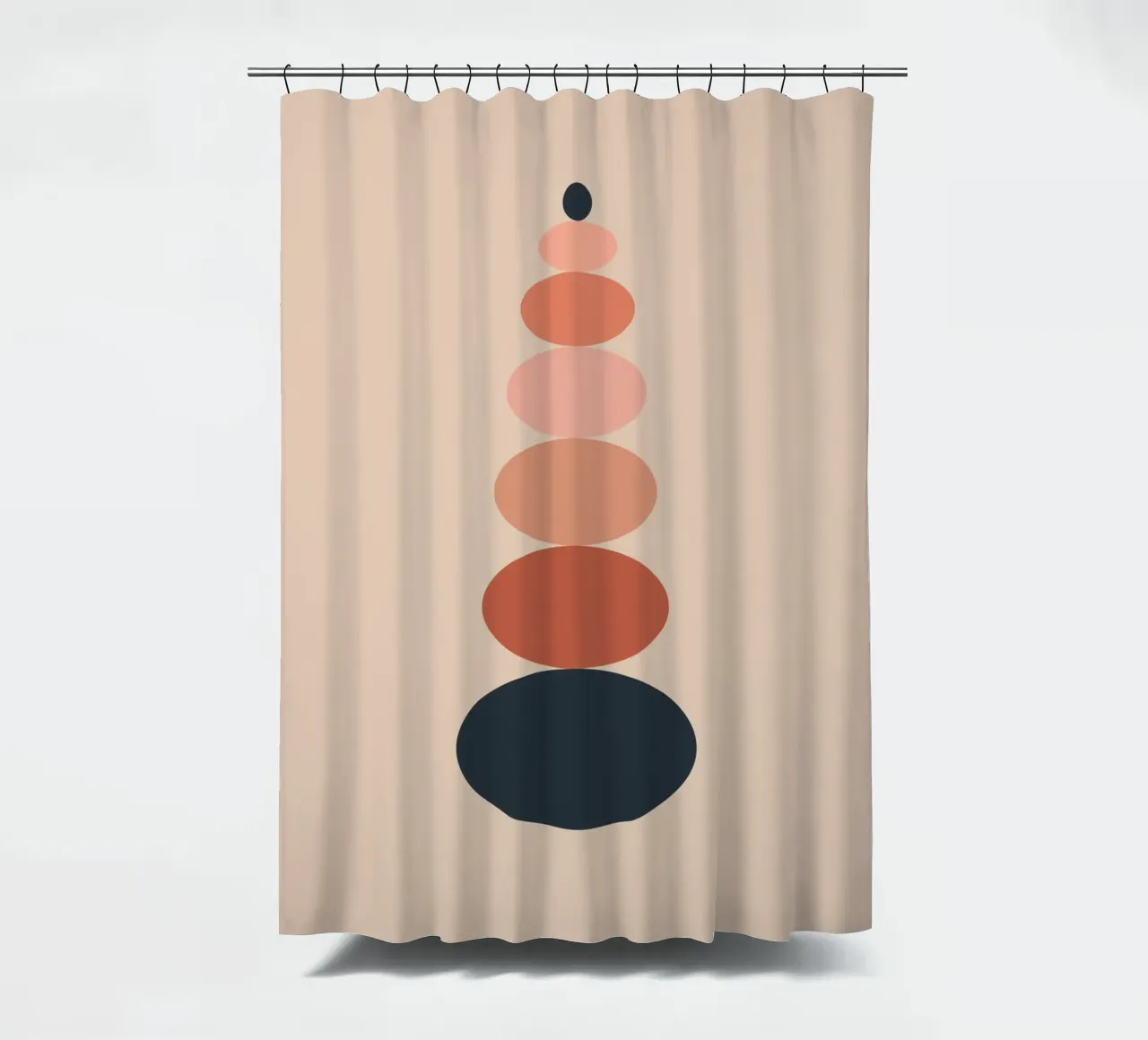Stacked oval shapes tenda da doccia da LisaArtes