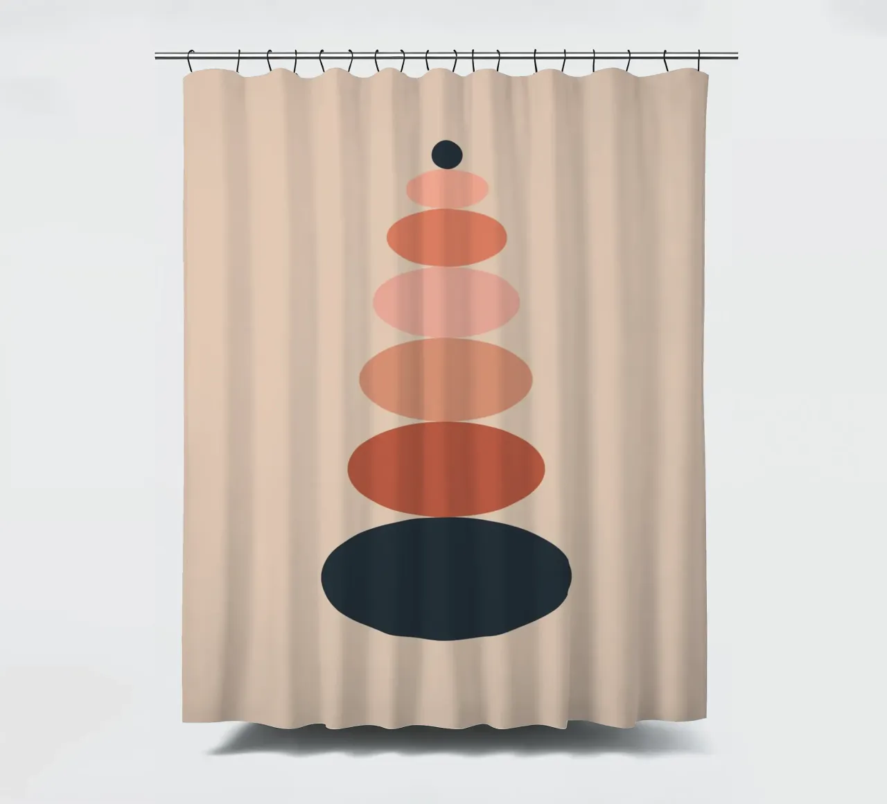 Stacked oval shapes tenda da doccia da LisaArtes