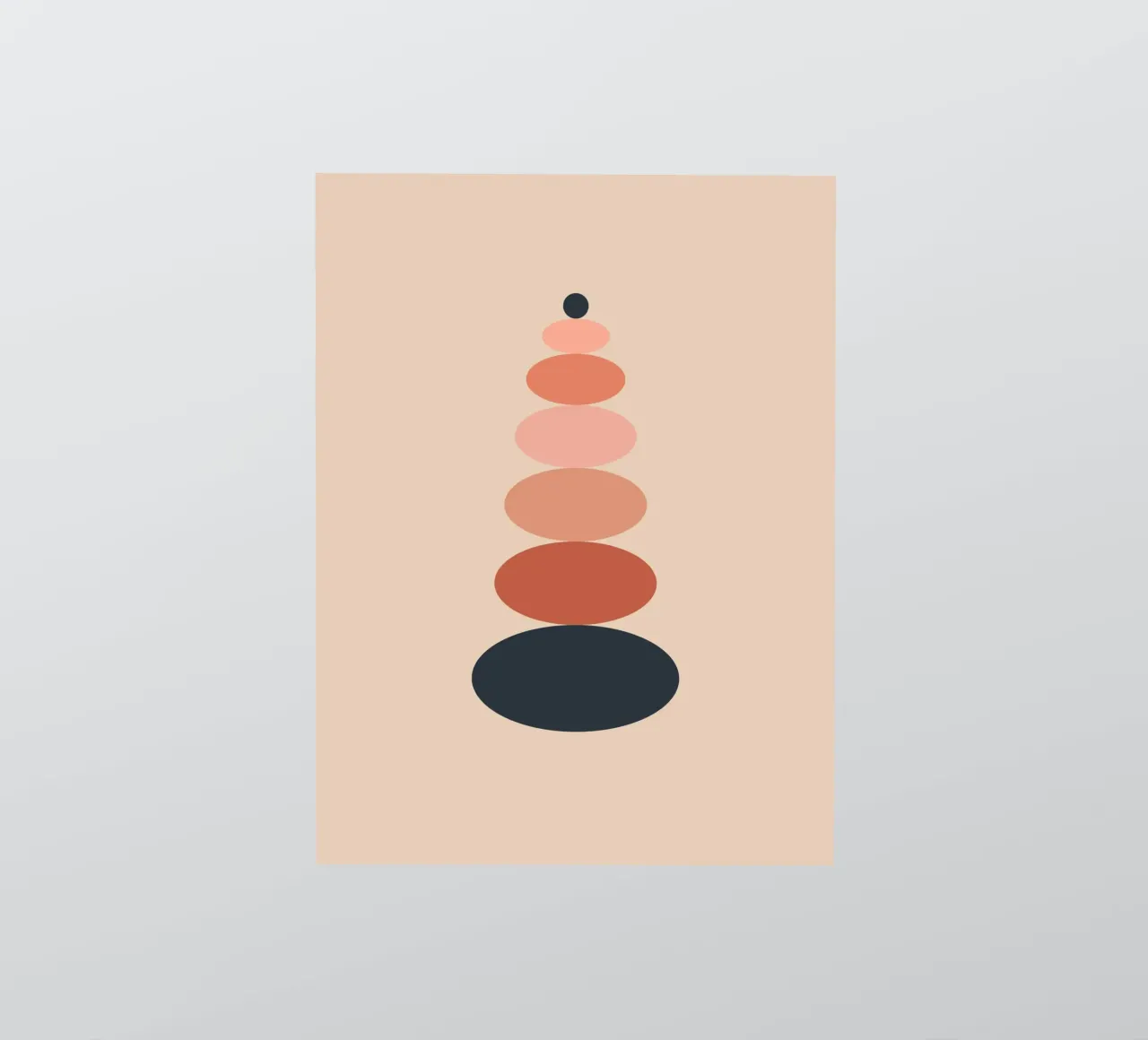 Stacked oval shapes adesivo da LisaArtes