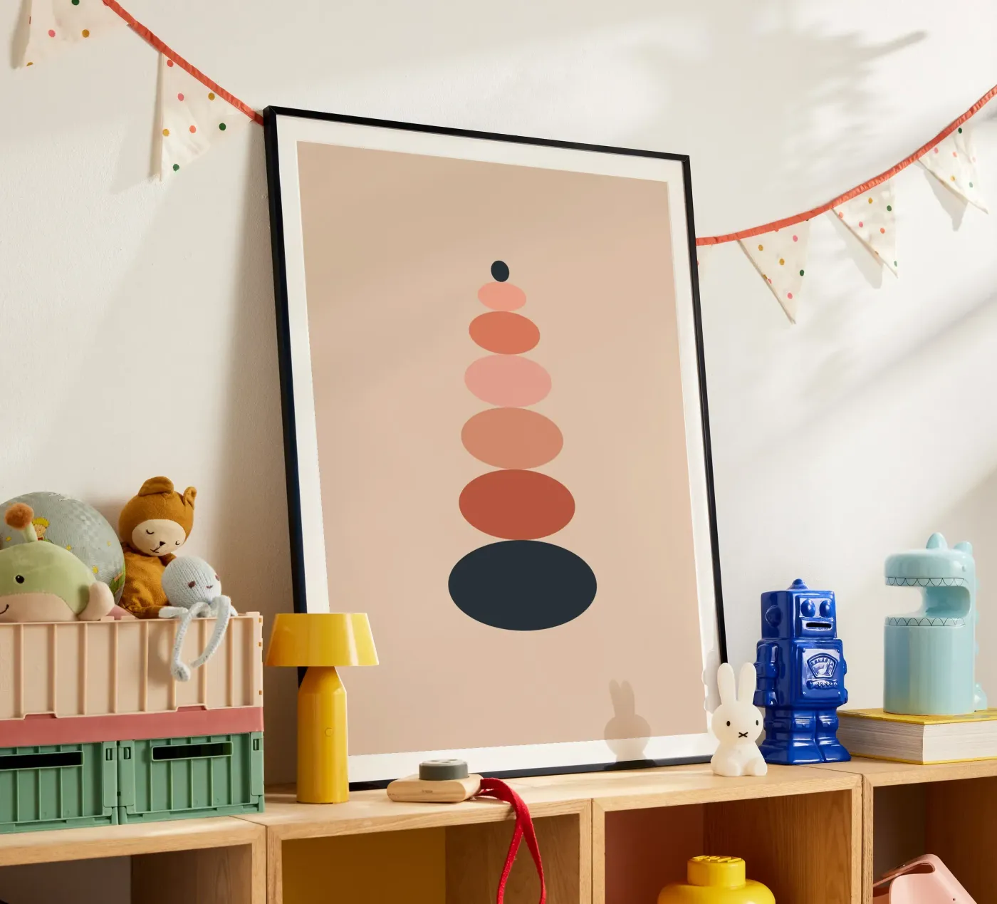 Stacked oval shapes poster da LisaArtes