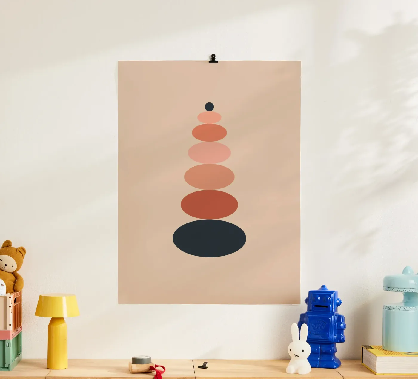 Stacked oval shapes poster da LisaArtes