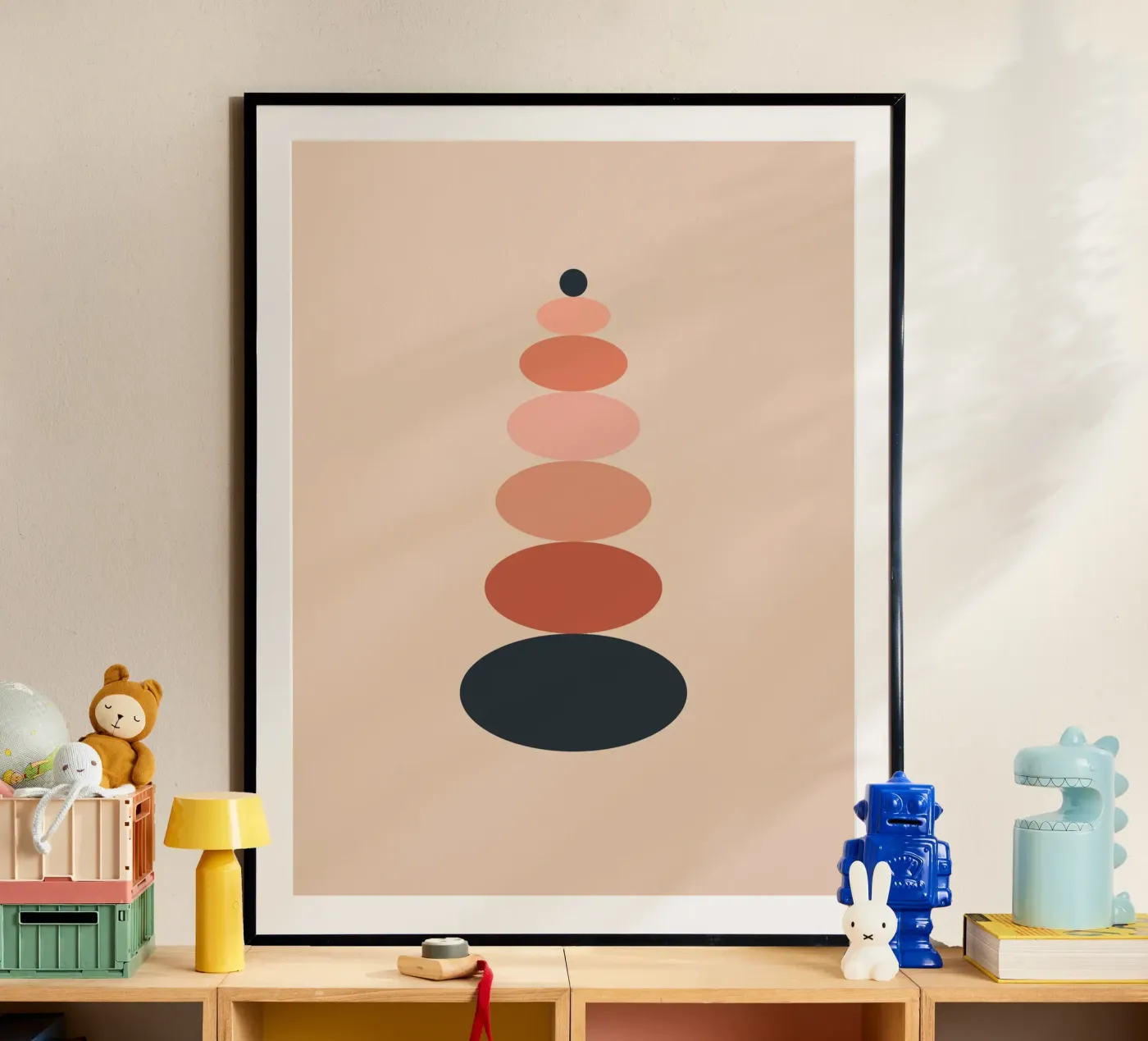 Stacked oval shapes poster da LisaArtes