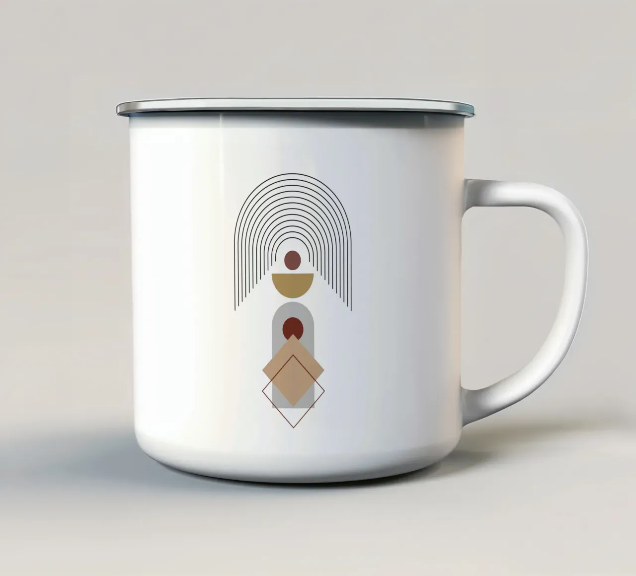 Boho Minimalista Moderno Semplice tazza in smalto da YSV MINIMALIST