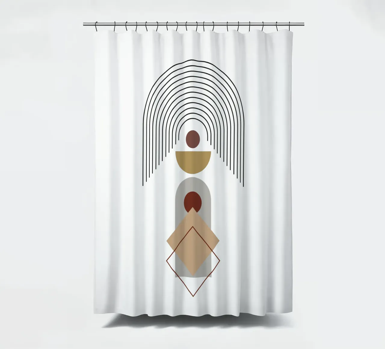 Boho Minimalista Moderno Semplice tenda da doccia da YSV MINIMALIST