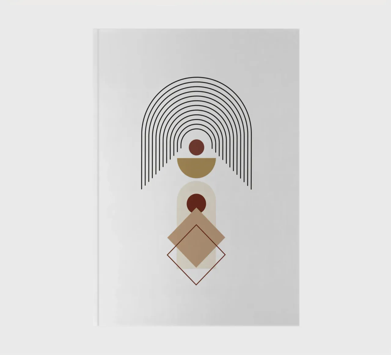 Boho Minimalist Modern Simple notebook by YSV MINIMALIST