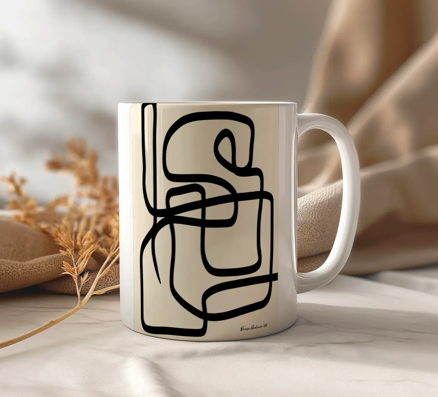 Radiant Patchwork keramische mok van Mike Leymi