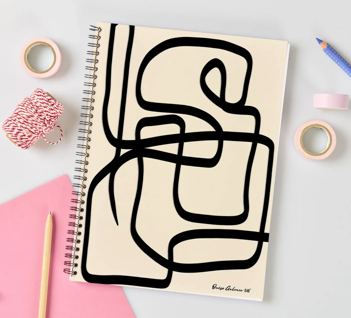 Radiant Patchwork spiral notebook by Mike Leymi