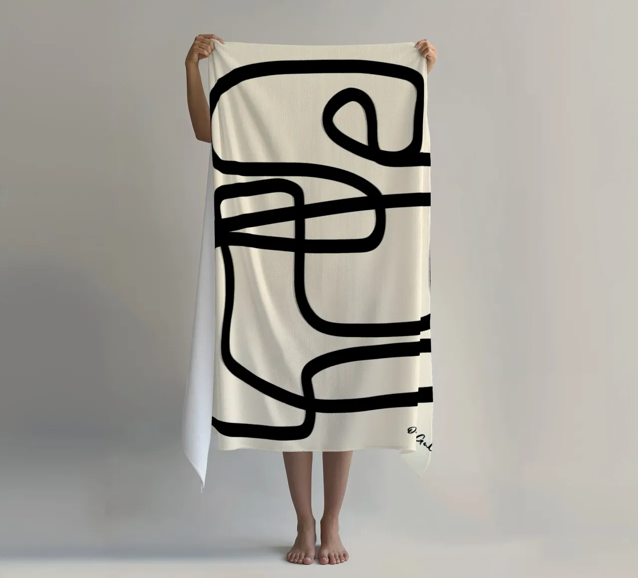 Radiant Patchwork beach towel by Mike Leymi