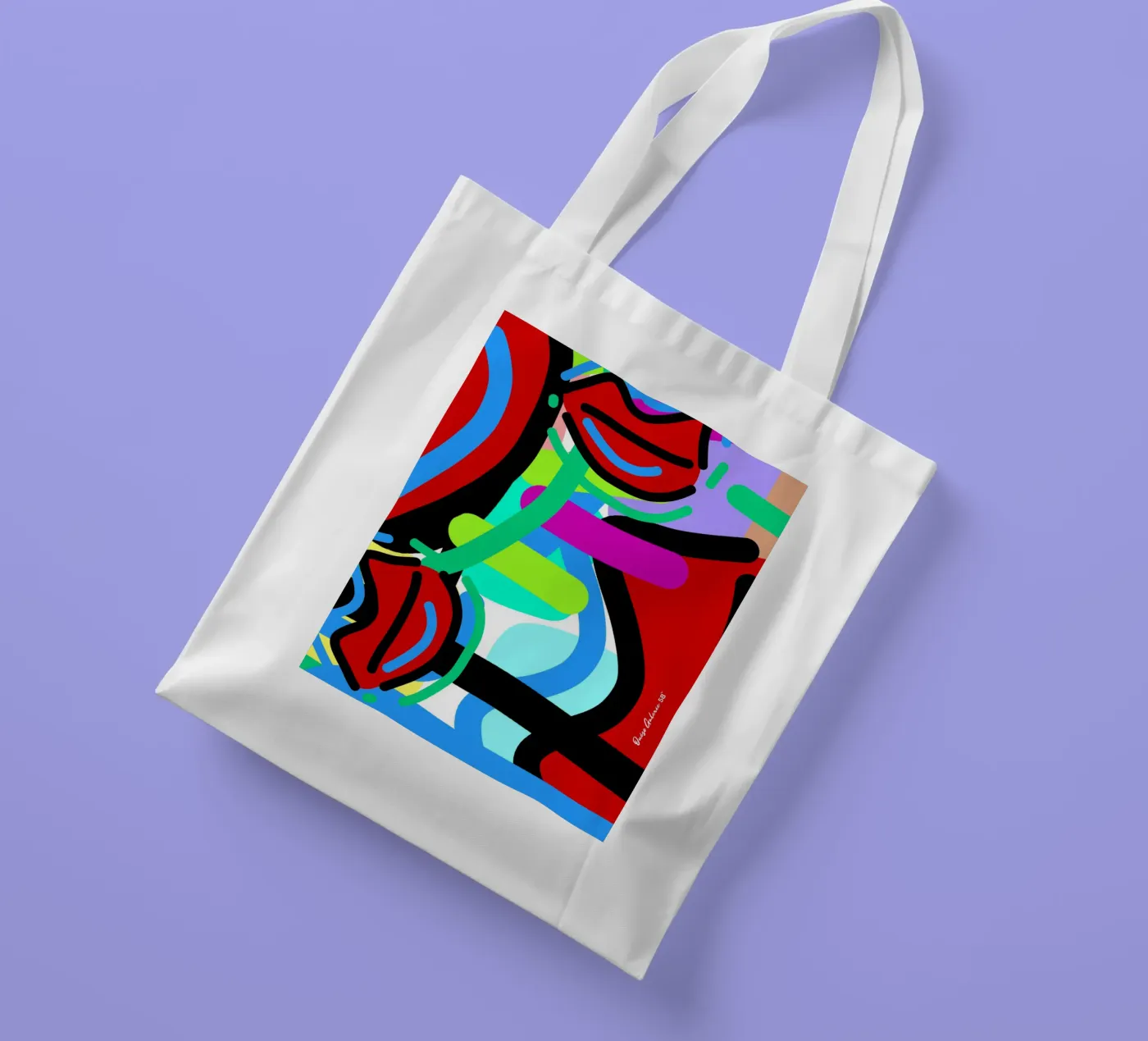 Endless Forms borsa in juta da Mike Leymi