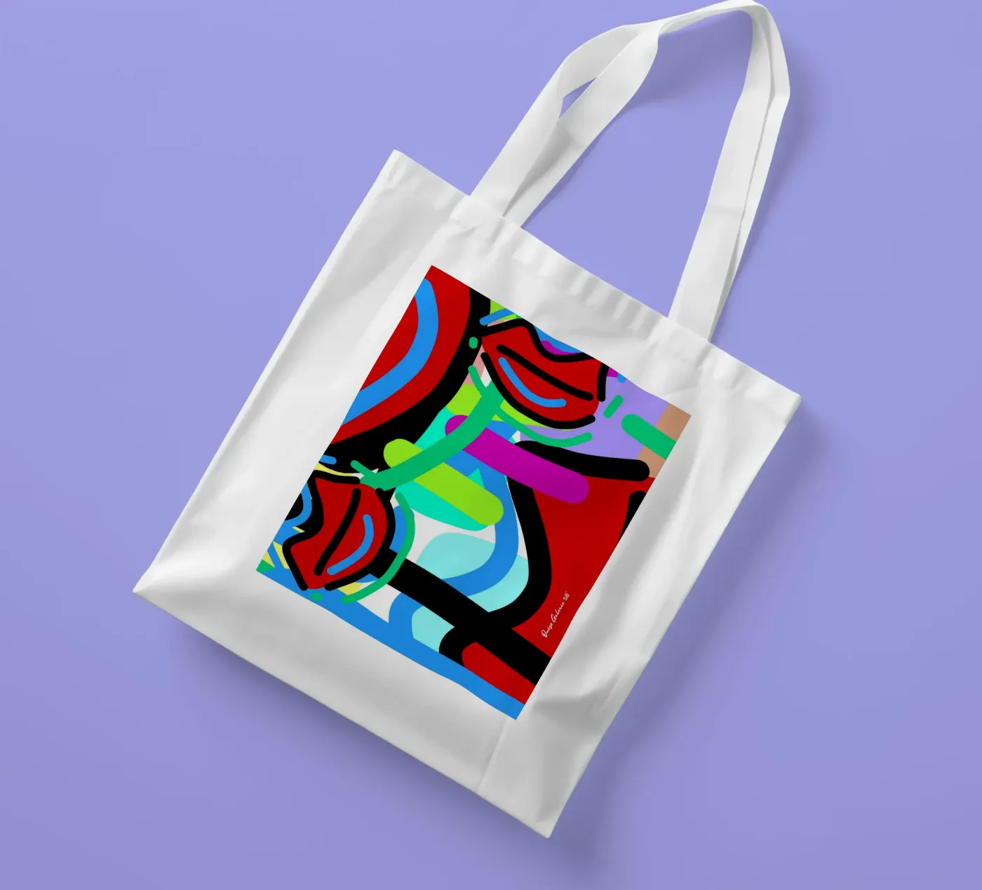 Endless Forms borsa in juta da Mike Leymi