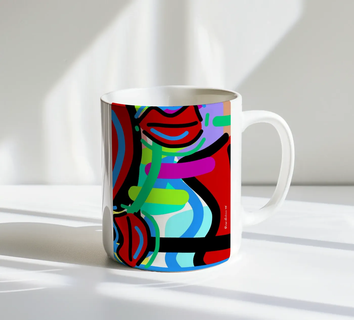 Endless Forms tazza in ceramica da Mike Leymi