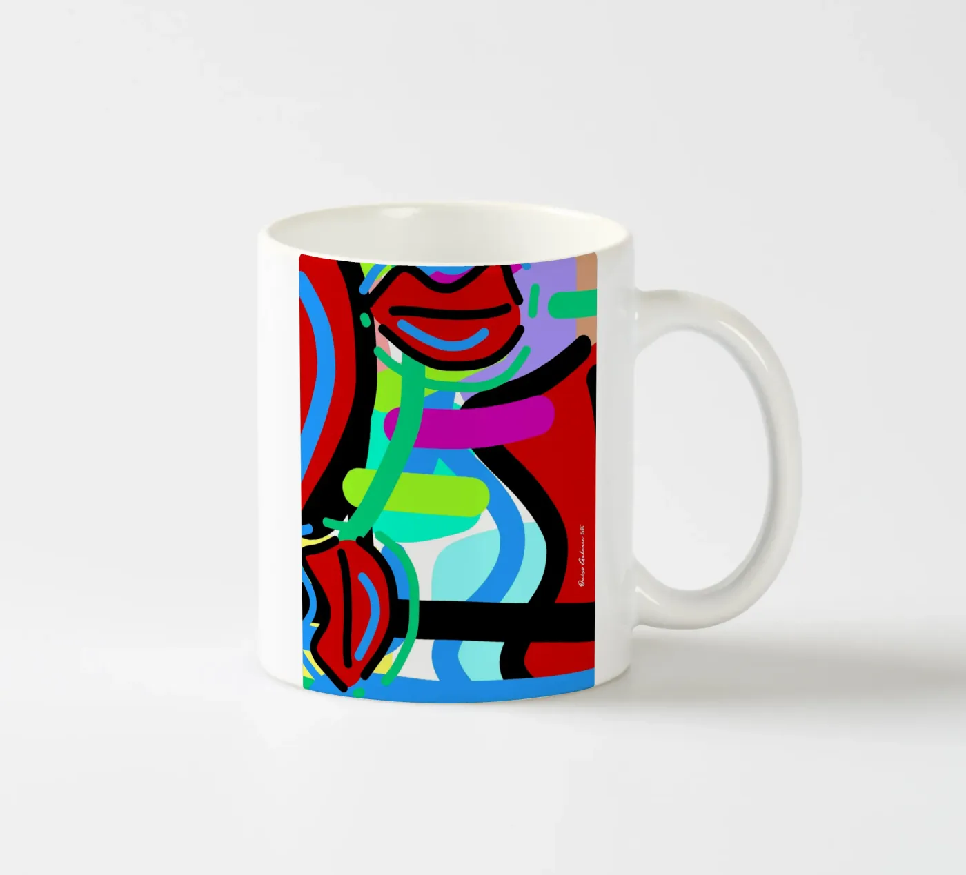 Endless Forms ceramic mug by Mike Leymi