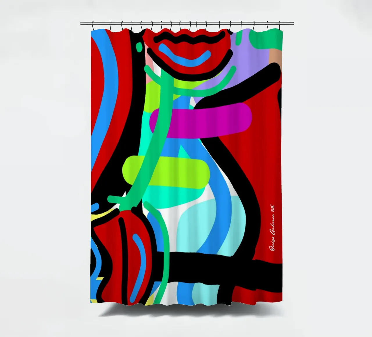 Endless Forms Duschvorhang von Mike Leymi