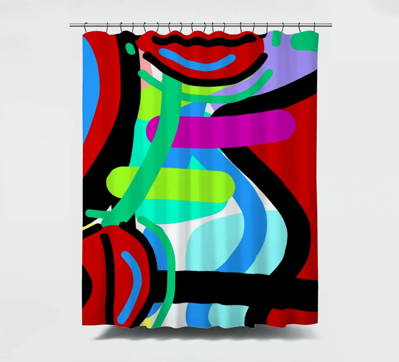 Endless Forms Duschvorhang von Mike Leymi