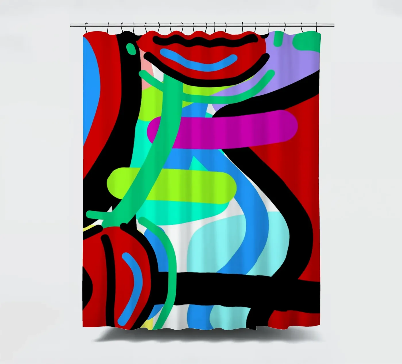 Endless Forms Duschvorhang von Mike Leymi