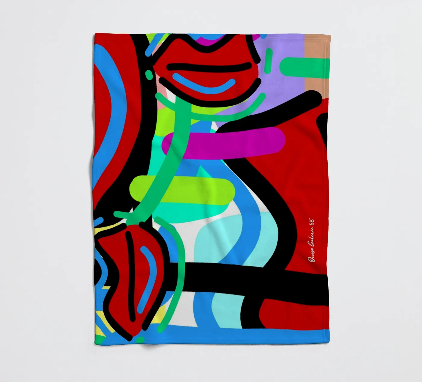 Endless Forms fleece blanket by Mike Leymi