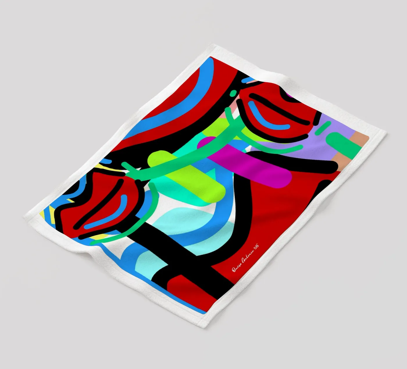 Endless Forms fleece blanket by Mike Leymi