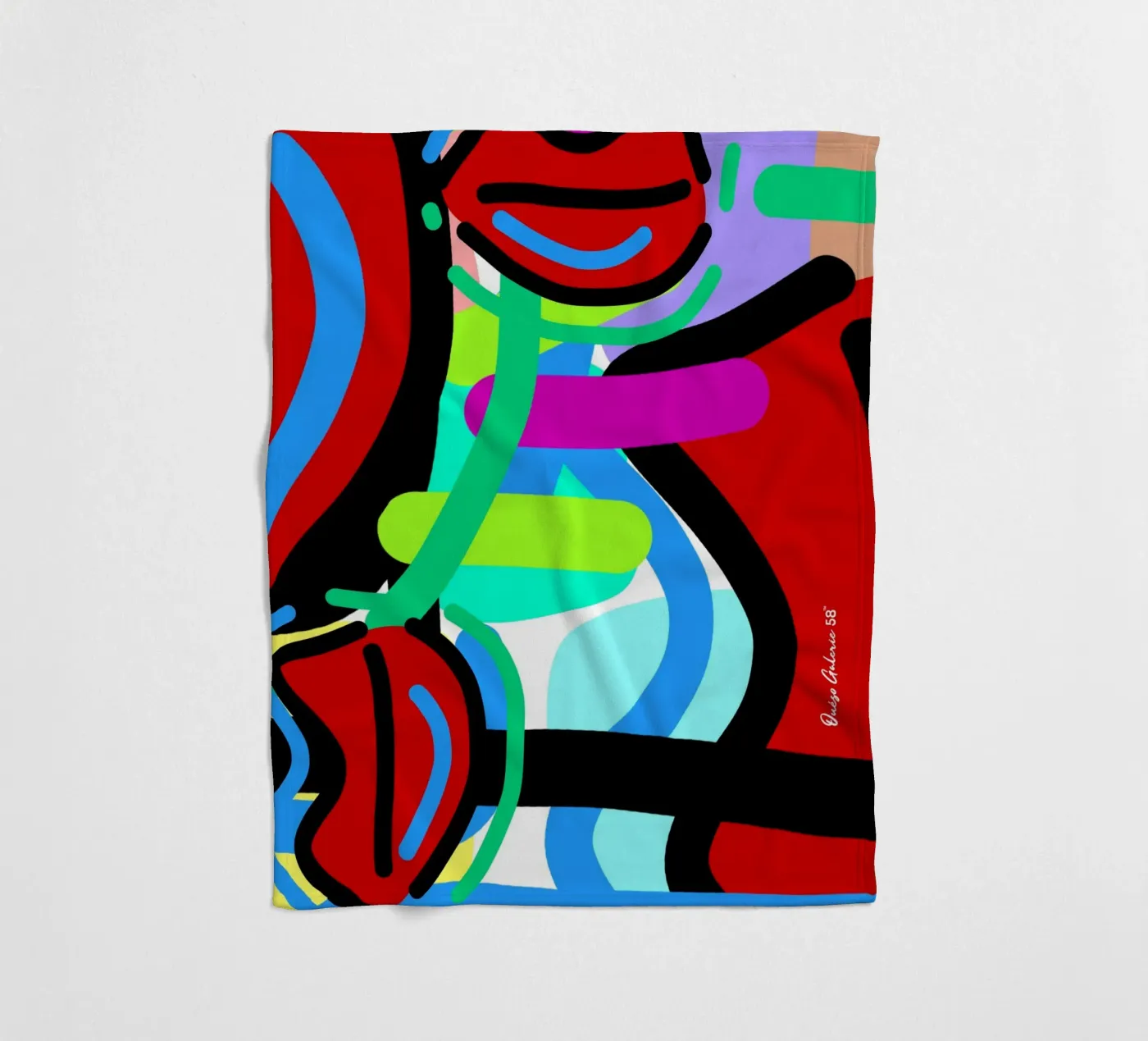 Endless Forms fleece blanket by Mike Leymi