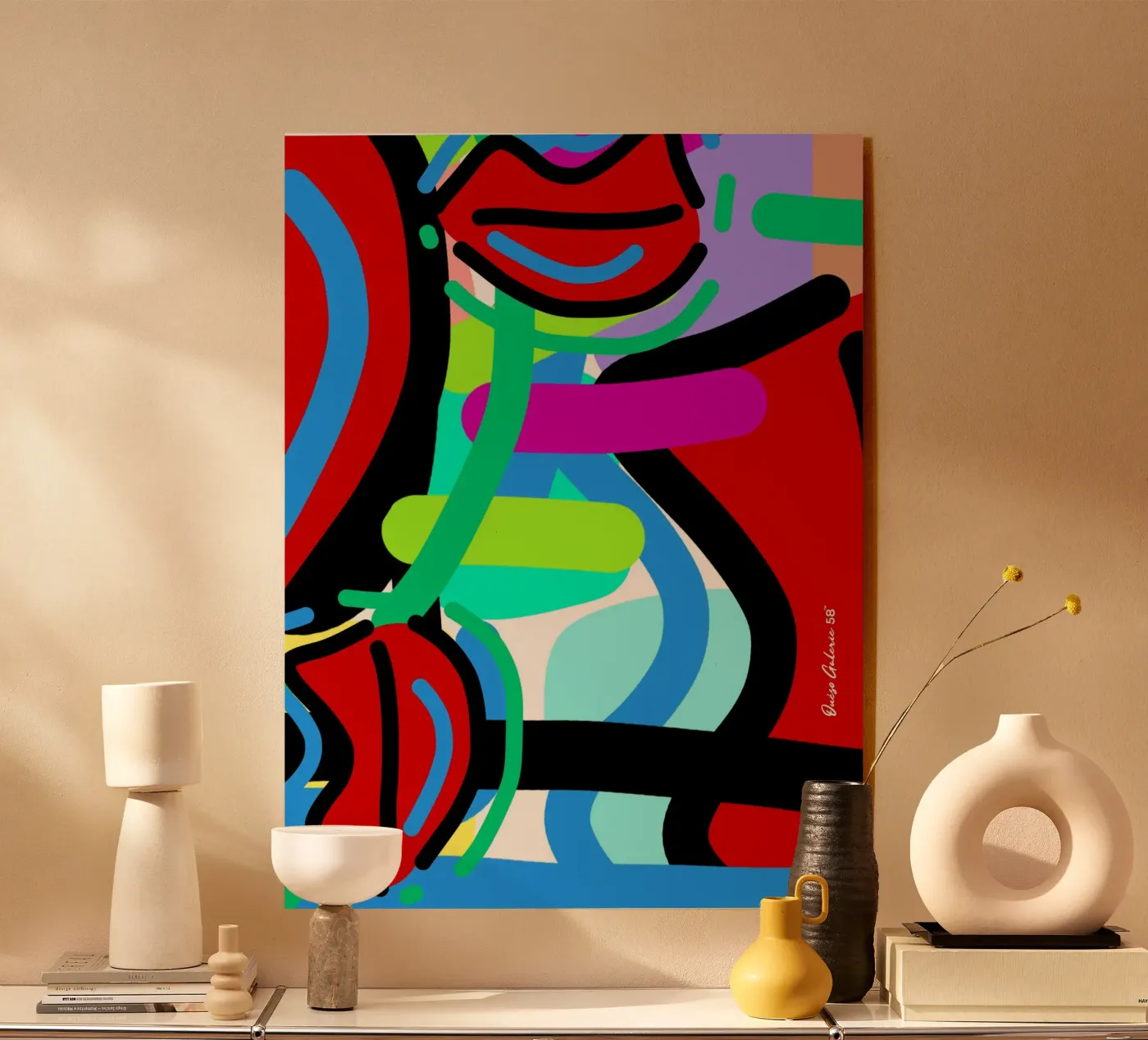 Endless Forms acryl van Mike Leymi