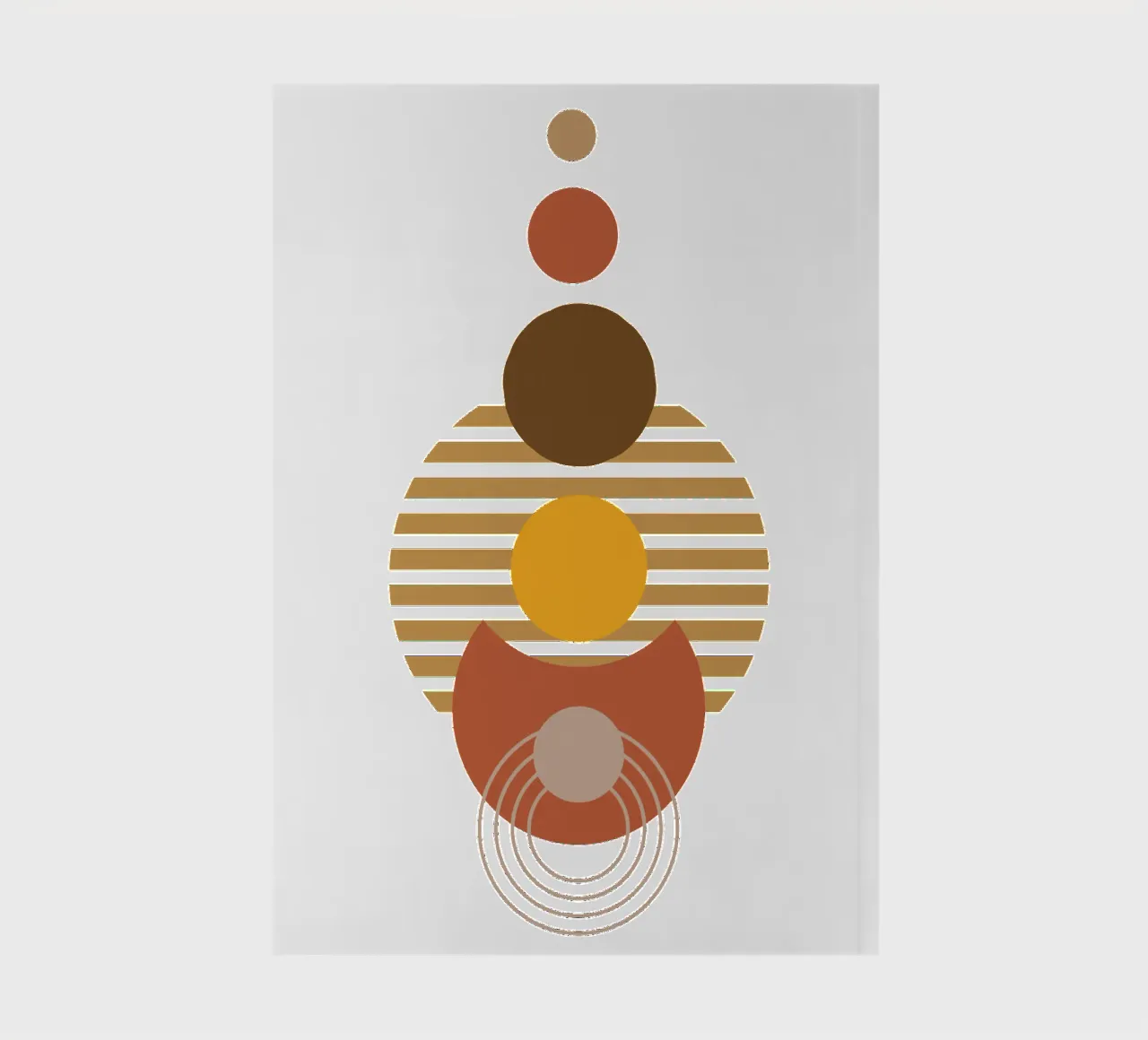 Boho Minimalist Modern Simple notebook by YSV MINIMALIST