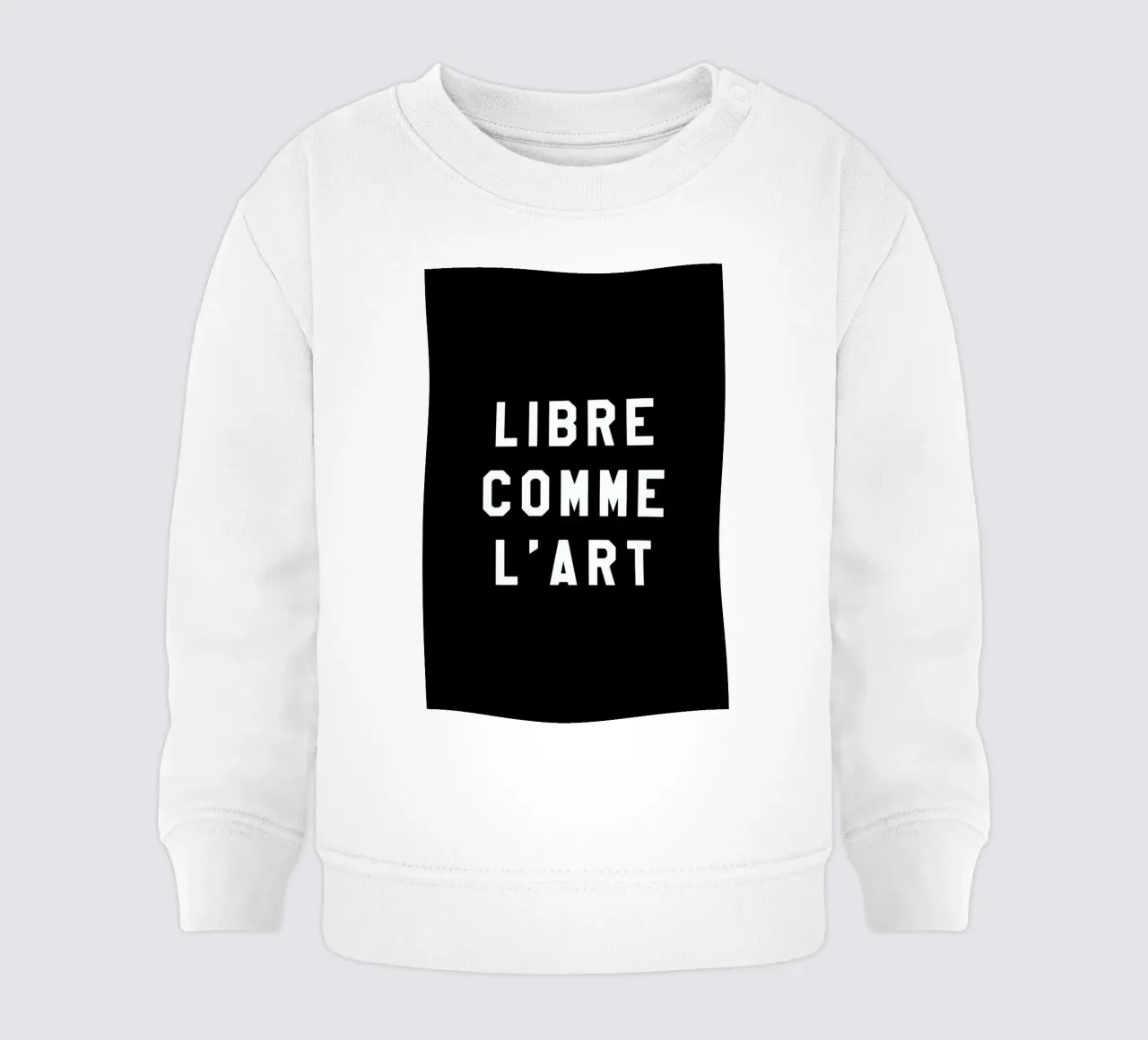 Libre Comme L'Art Black sudadera de bebé de FRAICHE