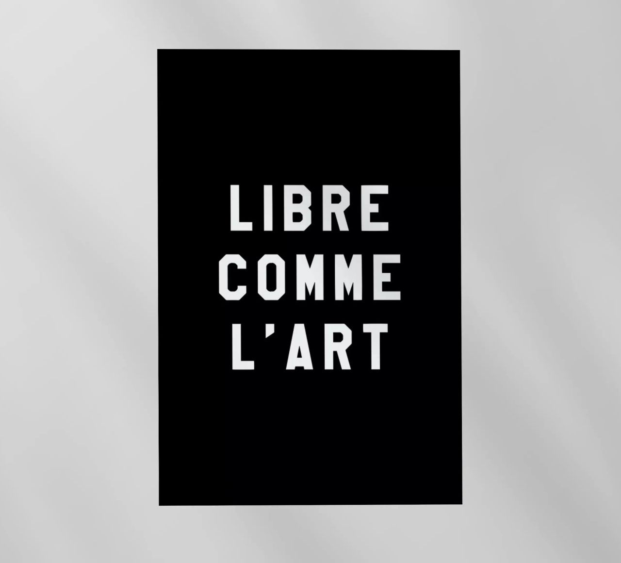 Libre Comme L'Art Black pellicola backlit da FRAICHE