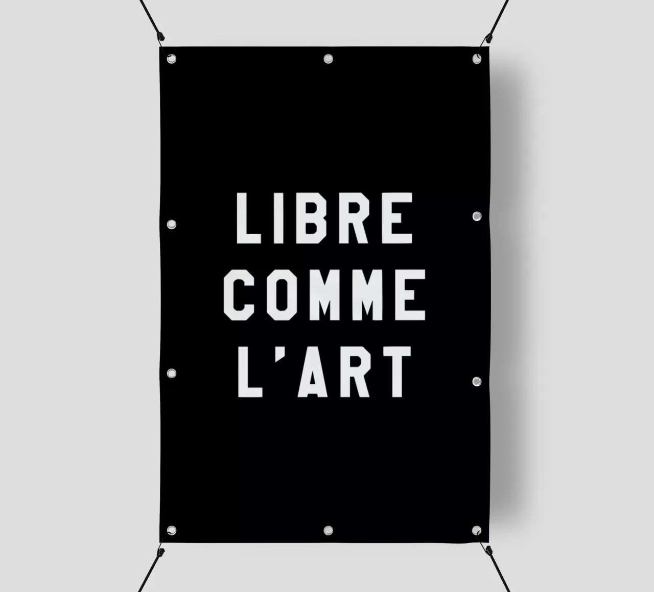 Libre Comme L'Art Black pvc cover by FRAICHE