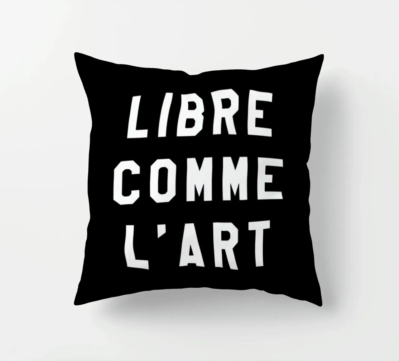 Libre Comme L'Art Black cuscino da FRAICHE