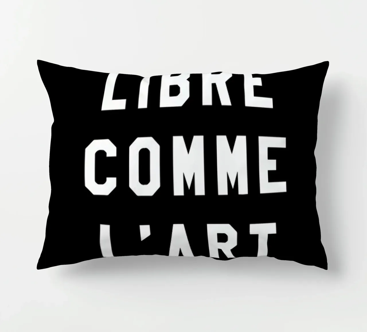 Libre Comme L'Art Black cuscino da FRAICHE