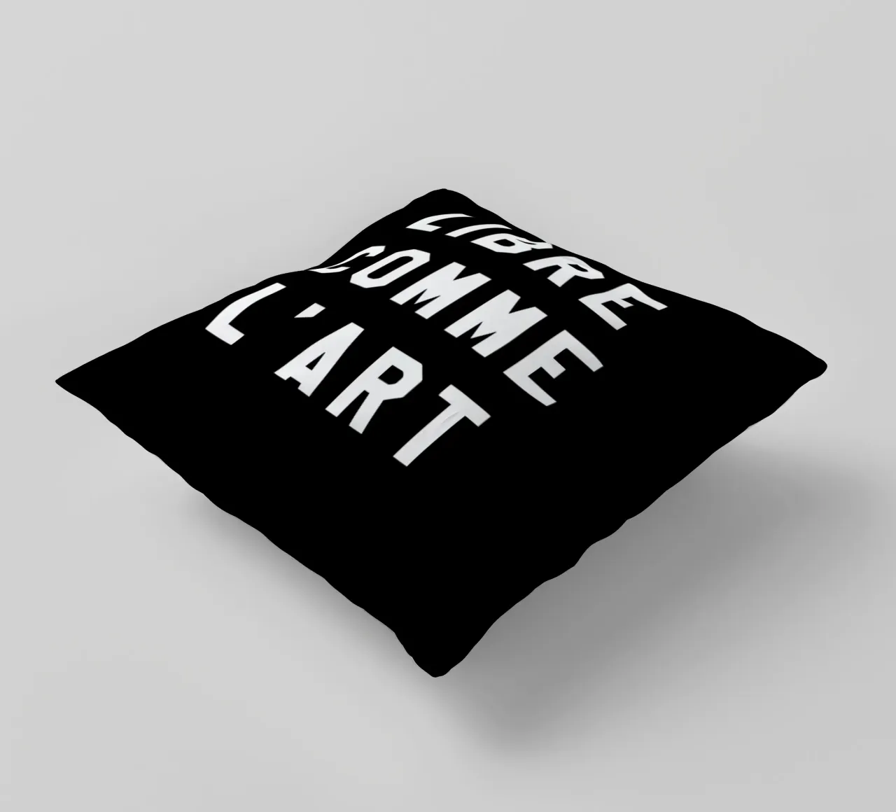 Libre Comme L'Art Black cuscino da FRAICHE