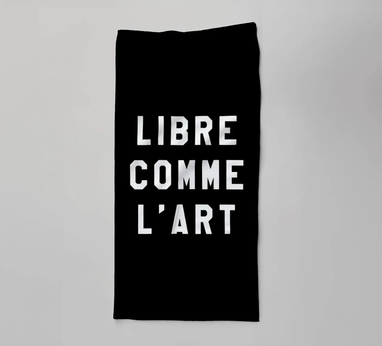 Libre Comme L'Art Black asciugamano da bagno da FRAICHE