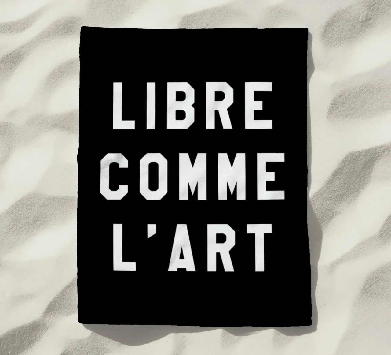 Libre Comme L'Art Black telo mare da FRAICHE