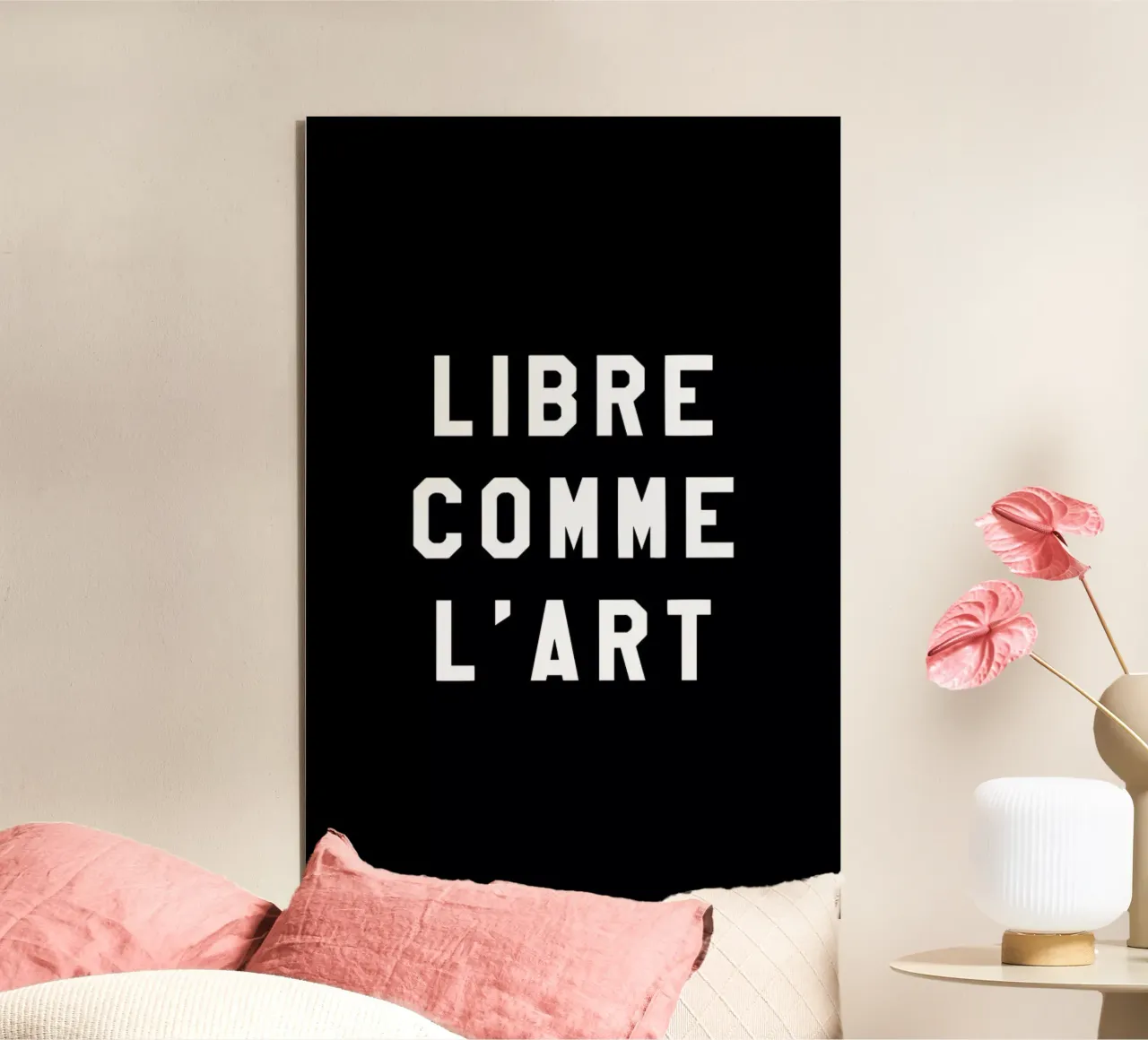 Libre Comme L'Art Black alluminio dibond da FRAICHE