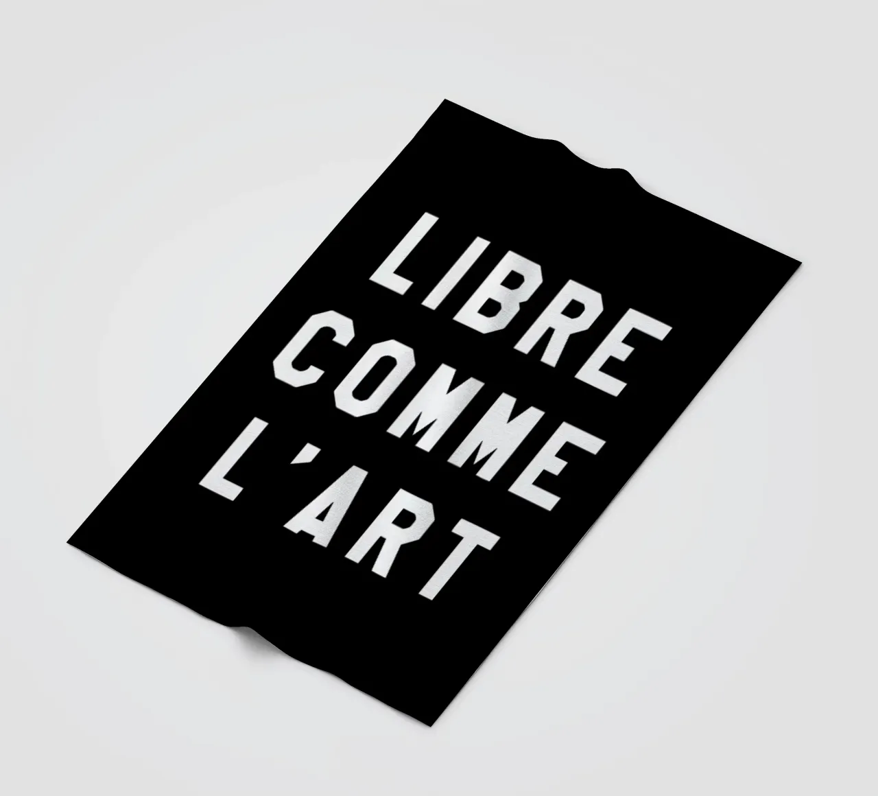 Libre Comme L'Art Black coperta in pile da FRAICHE