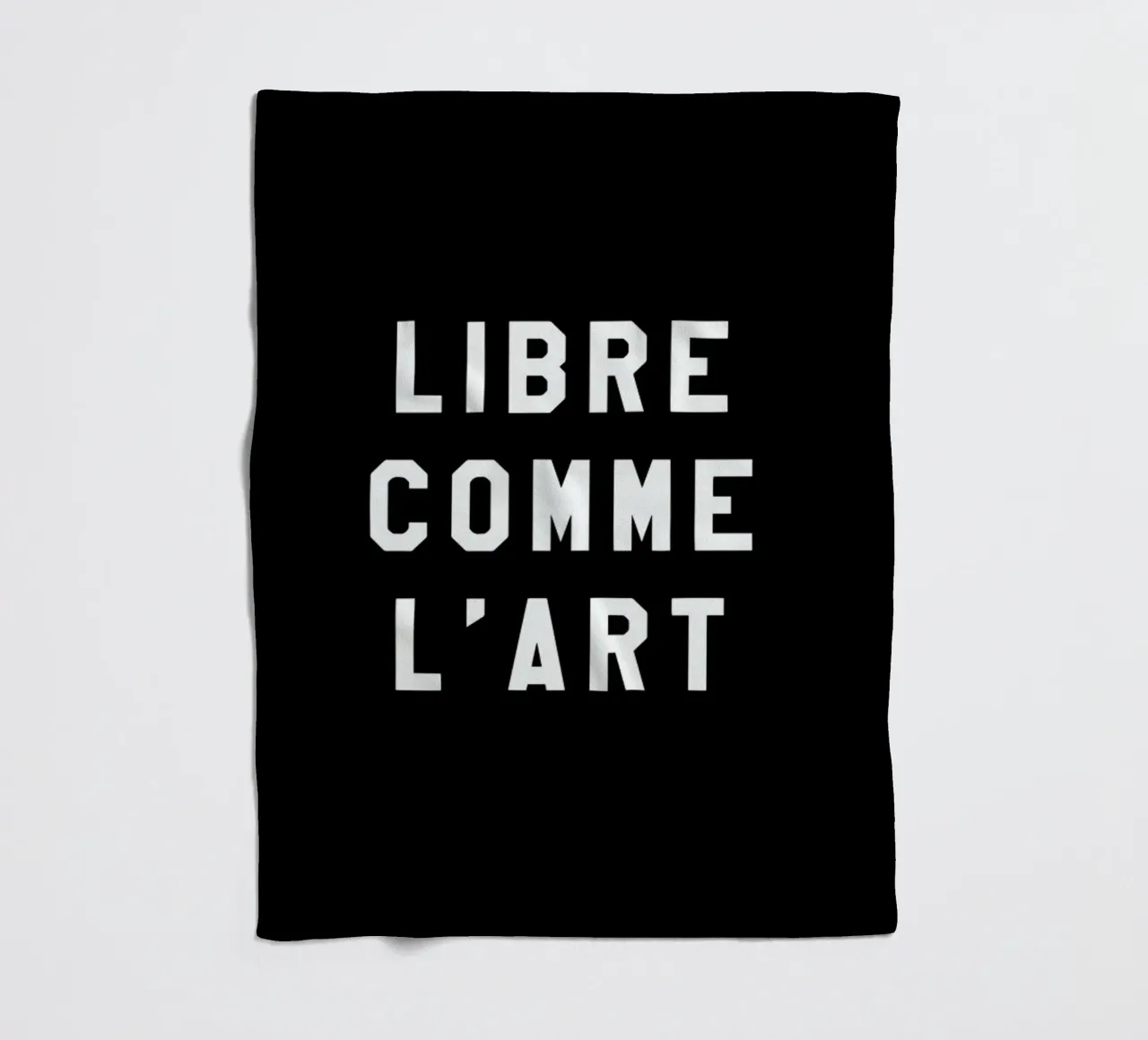 Libre Comme L'Art Black coperta in pile da FRAICHE