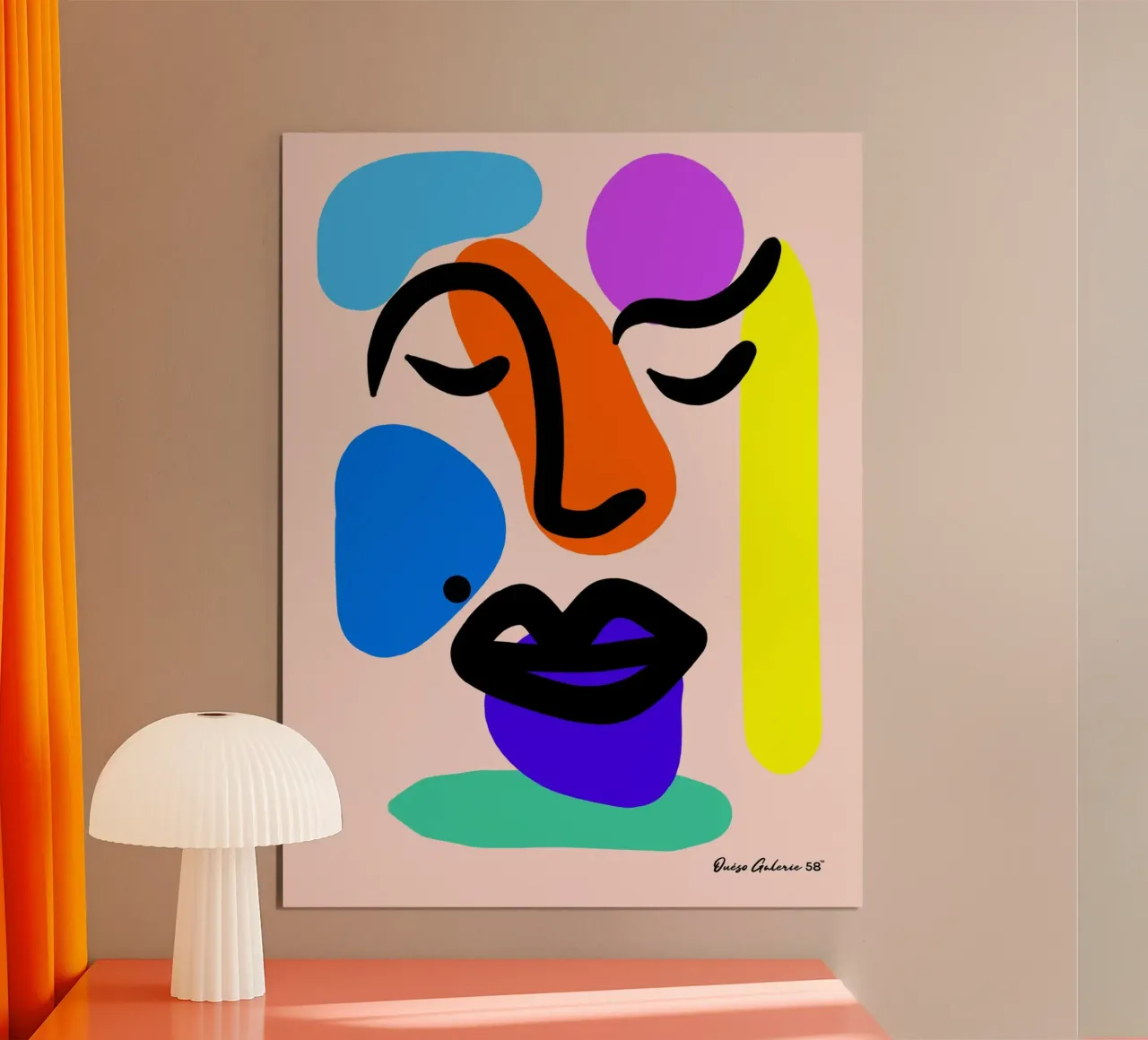 Vivid Life poster con telaio in alluminio da Mike Leymi