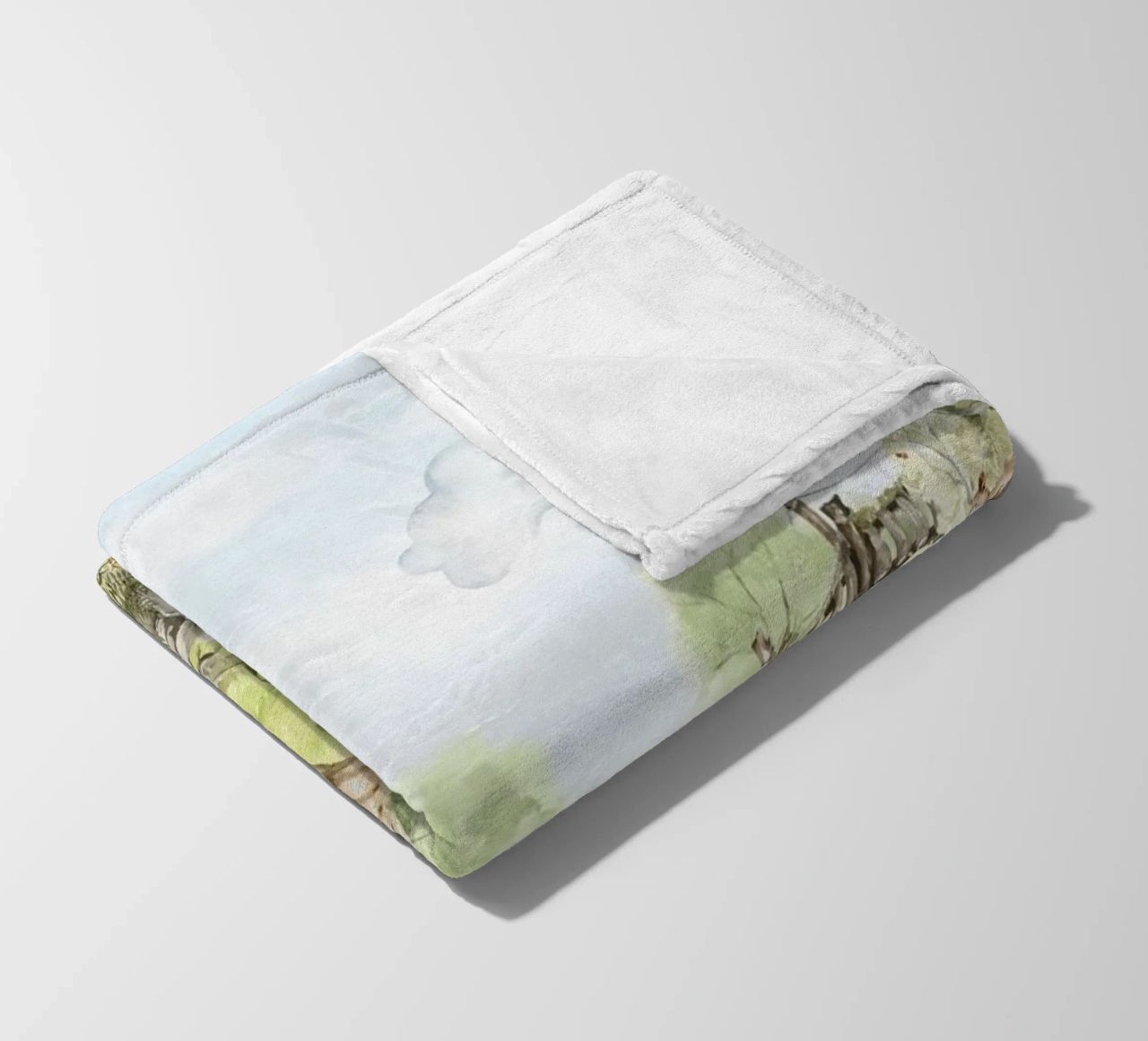 A lazy Summer Day In Garden With Woodland Animals - Panorama fleece blanket by Vintage World - Uta Naumann
